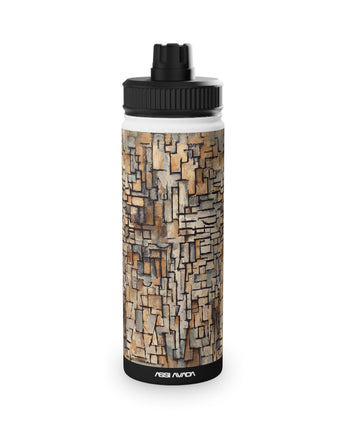 Insulated stainless steel Water Bottle - Composition Vll, by Piet Mondriaan