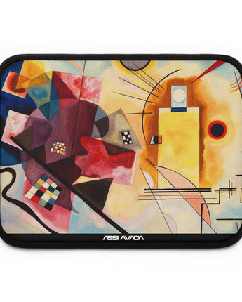 LaptopSleeve Yello, Red, Blue, by Vasily Kandinsky