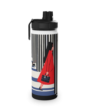 Insulated stainless steel Water Bottle - Red Coat By Paul Thurlby