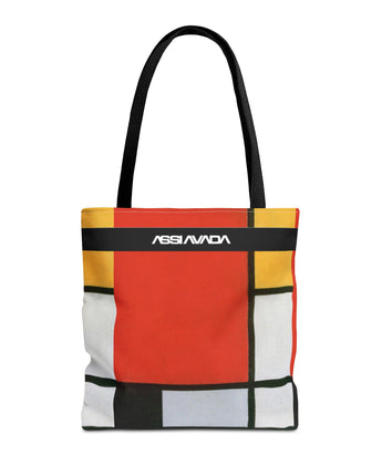 Tote Bag - Composition with Large Red Plane, Yellow, Black, Gray, and Blue by Piet Mondriaan