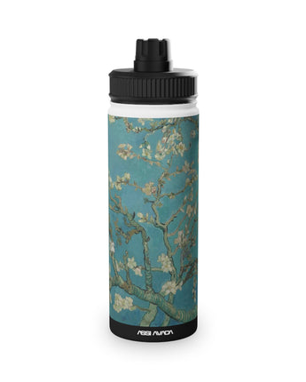 Insulated stainless steel Water Bottle - Almond Blossom, by Vincent Van Gogh