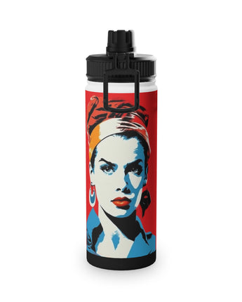 Insulated stainless steel Water Bottle - Woman Poster, by Andy Warhol