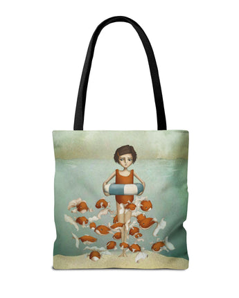 Tote Bag - Fish Pond by Maja Lindberg