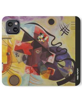 Wallet Case Yello, Red, Blue, by Vasily Kandinsky