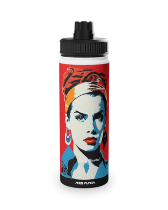 Insulated stainless steel Water Bottle - Woman Poster, by Andy Warhol