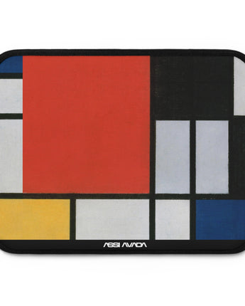 Laptop Sleeve - Composition with Large Red Plane, Yellow, Black, Gray, and Blue by Piet Mondrian