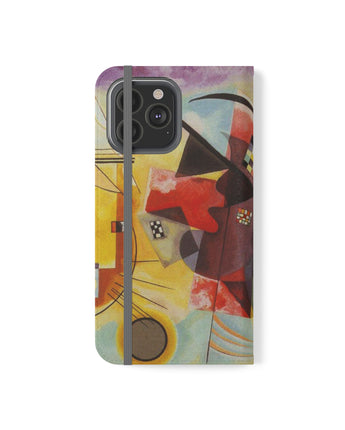 Wallet Case Yello, Red, Blue, by Vasily Kandinsky